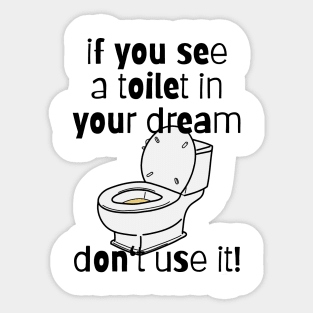 Toilet Dream (dark) Sticker